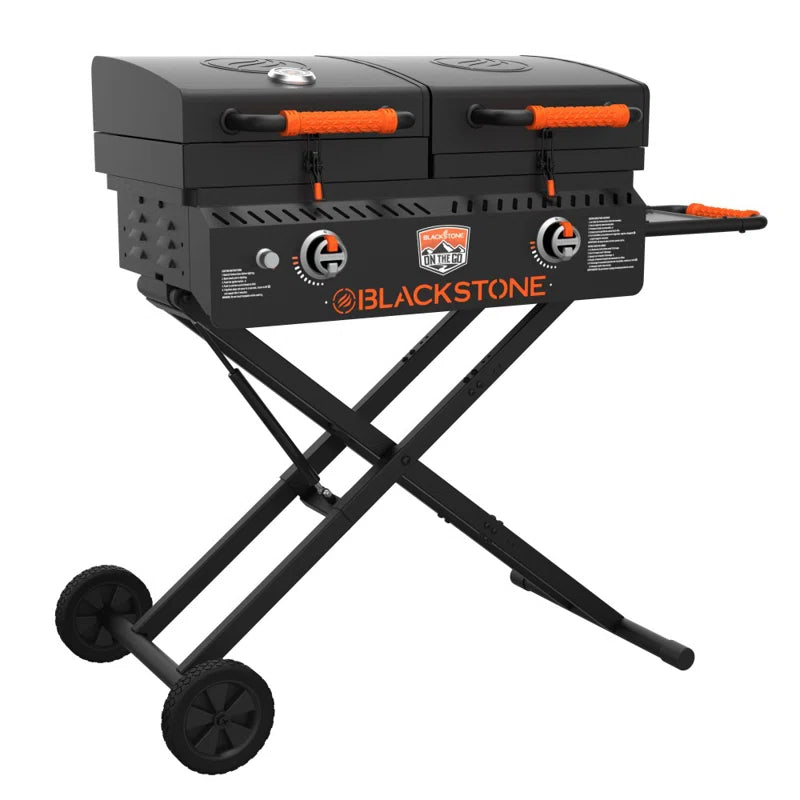 17" on the Go Tailgater Grill & Griddle Combo