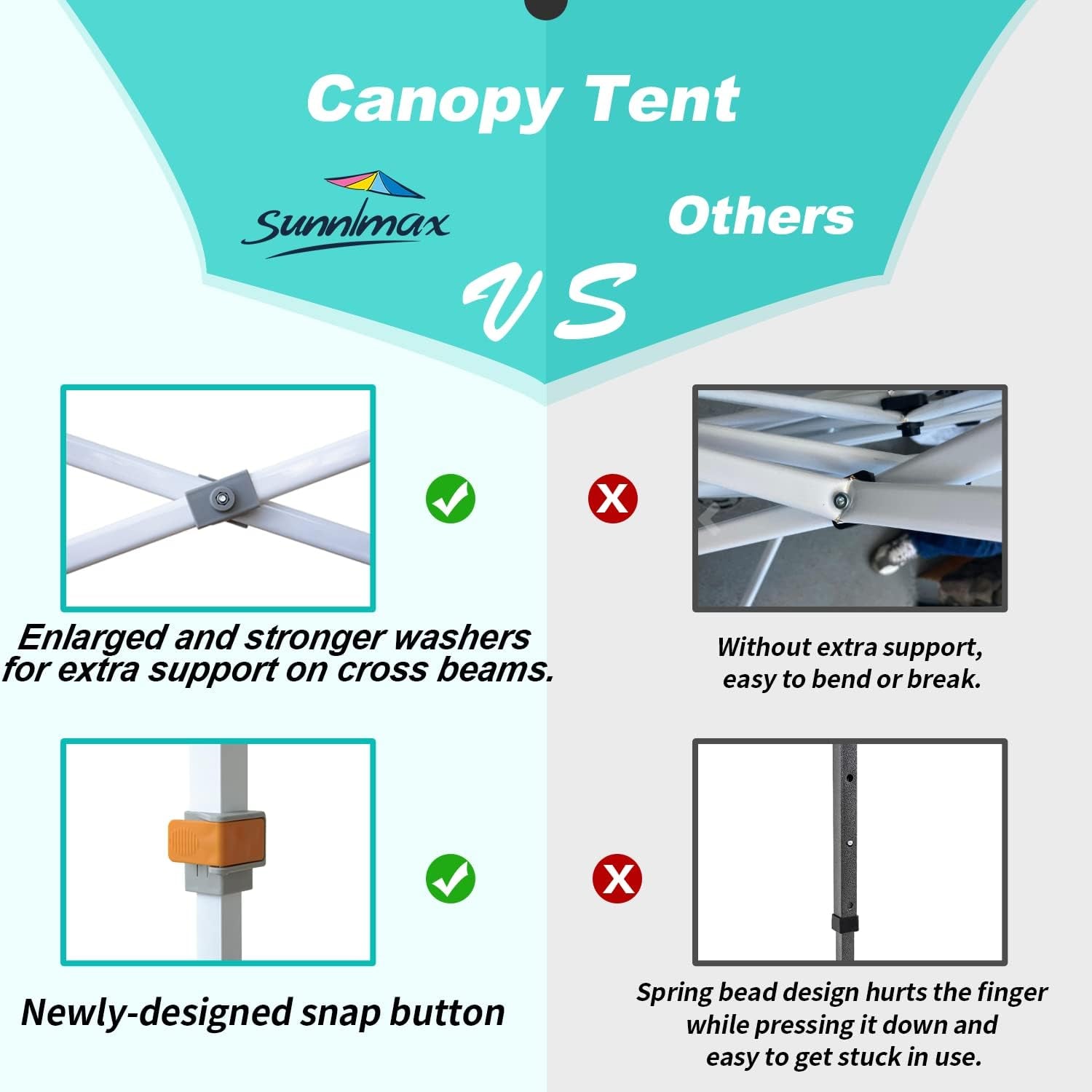 Canopy Tent,10X10 Pop up Canopy Tents for Parties,Portable Folding Tailgate Tent with Waterproof Roof, Roller Bag,Bonus 4 Sand Bags(10X10Ft,Dark Grey)