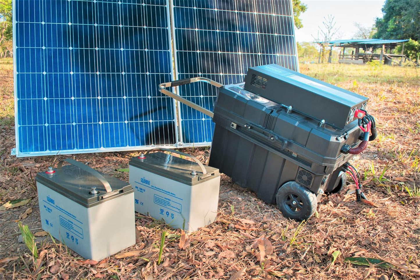 CEP Scout Complete Solar Generator, (1500W to 10,000W Available), Wheels, Portable Solar Battery Box Inverter: 3000W Mod Sine