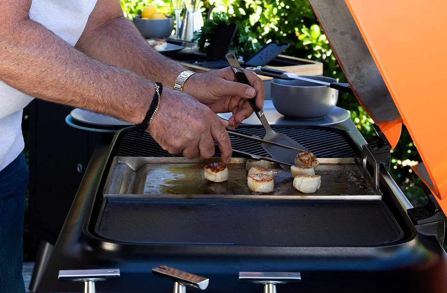 by Heston Blumenthal CUBE Portable Charcoal Grill with Travel Bag & Grilling Accessories Included: Perfect Grills for Picnics, Tailgating, Beach, Camping or Tabletop Patio BBQ, Stone