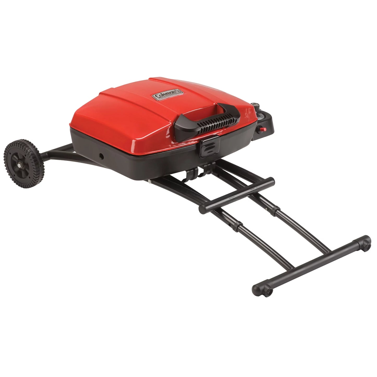 Portable Sportster 1-Burner Propane Grill with 11,000 Btus, Red