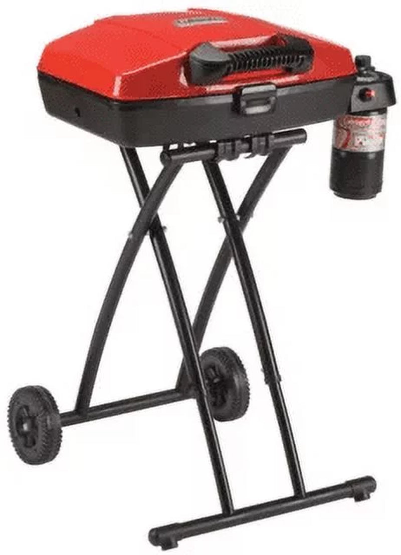 Portable Sportster 1-Burner Propane Grill with 11,000 Btus, Red