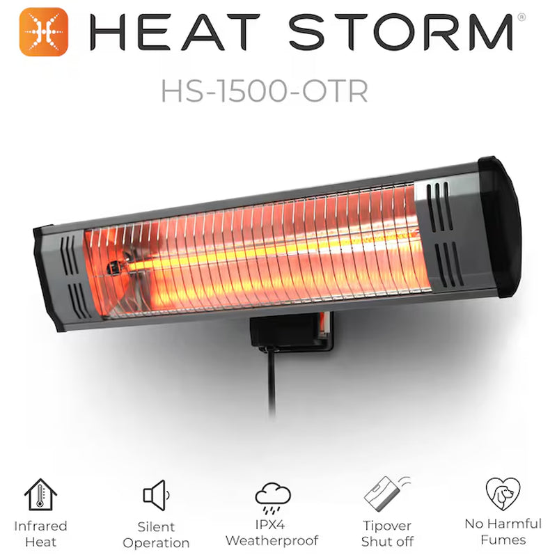 up to 1500-Watt Infrared Utility Indoor/Outdoor Electric Space Heater