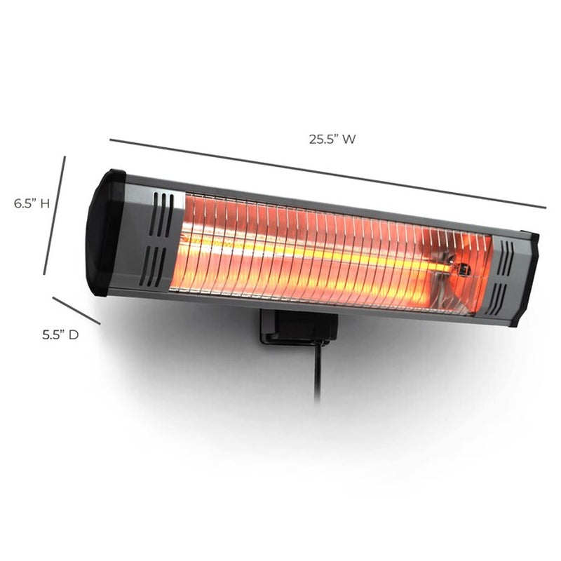 up to 1500-Watt Infrared Utility Indoor/Outdoor Electric Space Heater