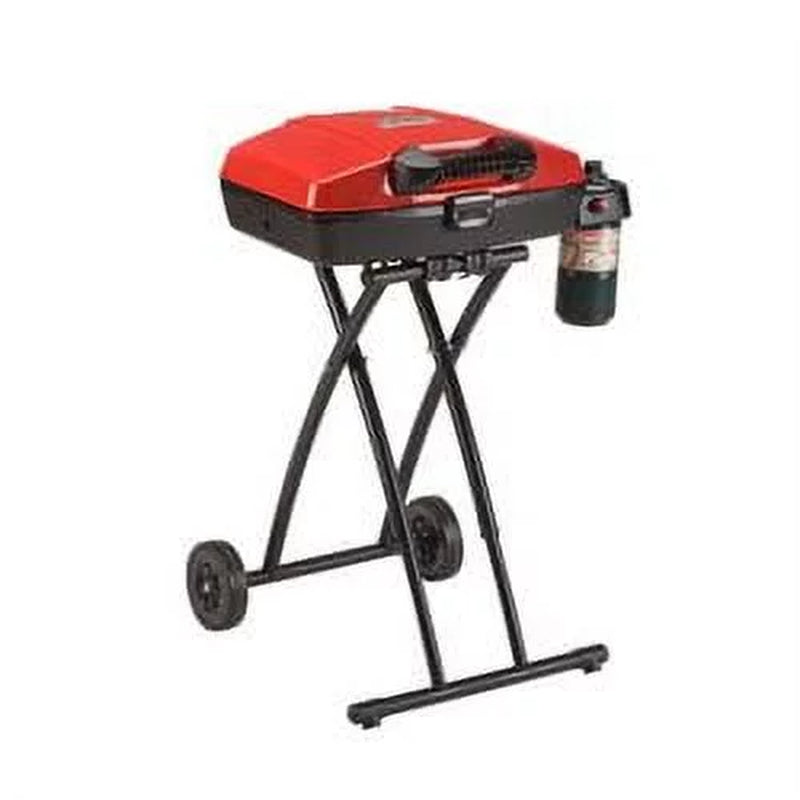 Portable Sportster 1-Burner Propane Grill with 11,000 Btus, Red