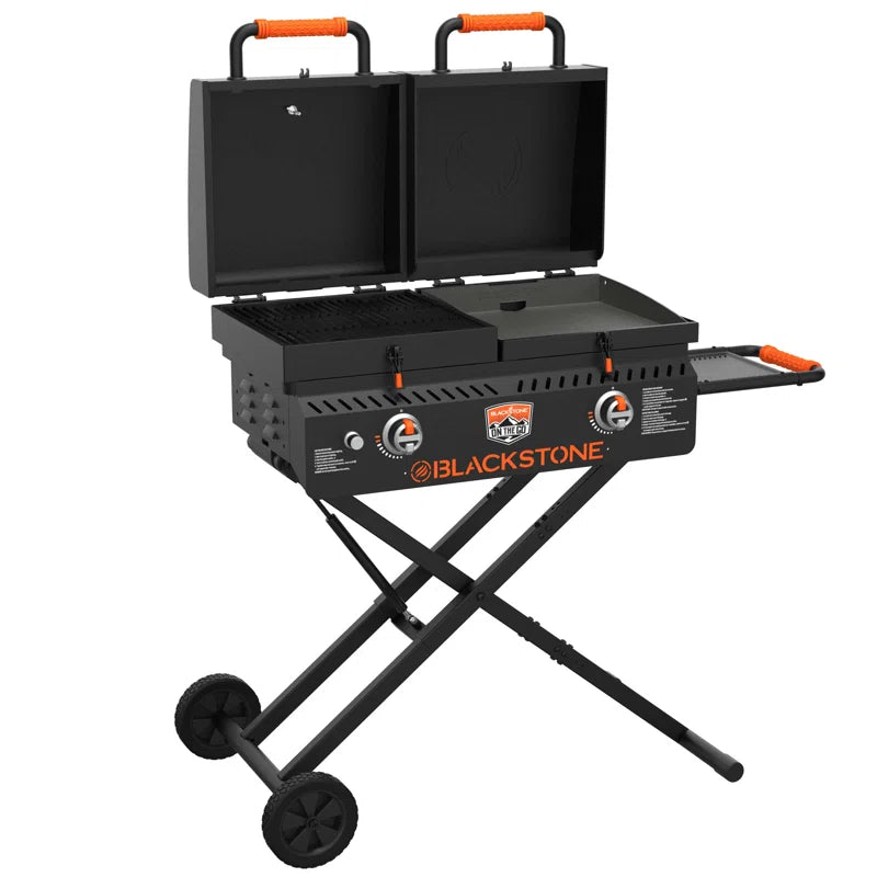 17" on the Go Tailgater Grill & Griddle Combo