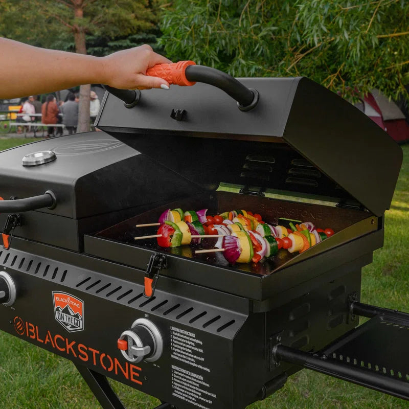 17" on the Go Tailgater Grill & Griddle Combo