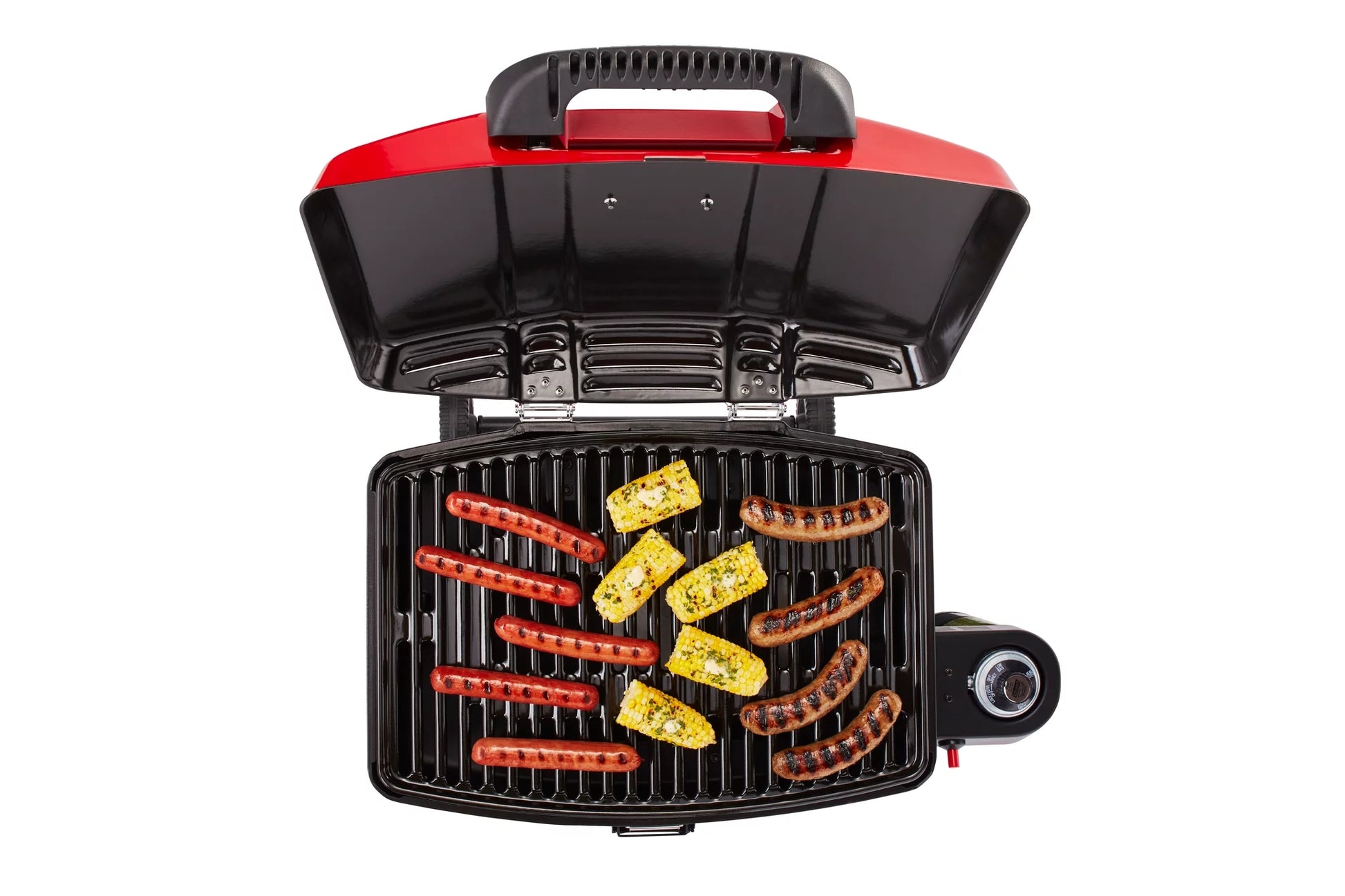 Portable Sportster 1-Burner Propane Grill with 11,000 Btus, Red